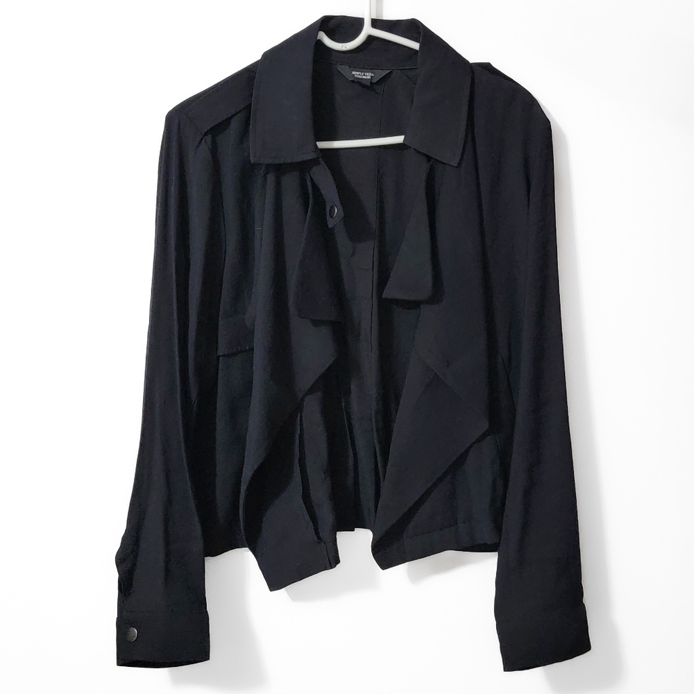Simply Vera Vera Wang Lightweight Moto Jacket Size Large